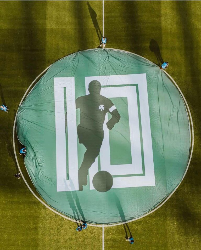 round panathinaikos flag